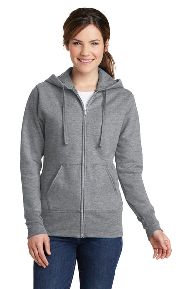 Port & Company Ladies Core Fleece Full-Zip Hooded Sweatshirt