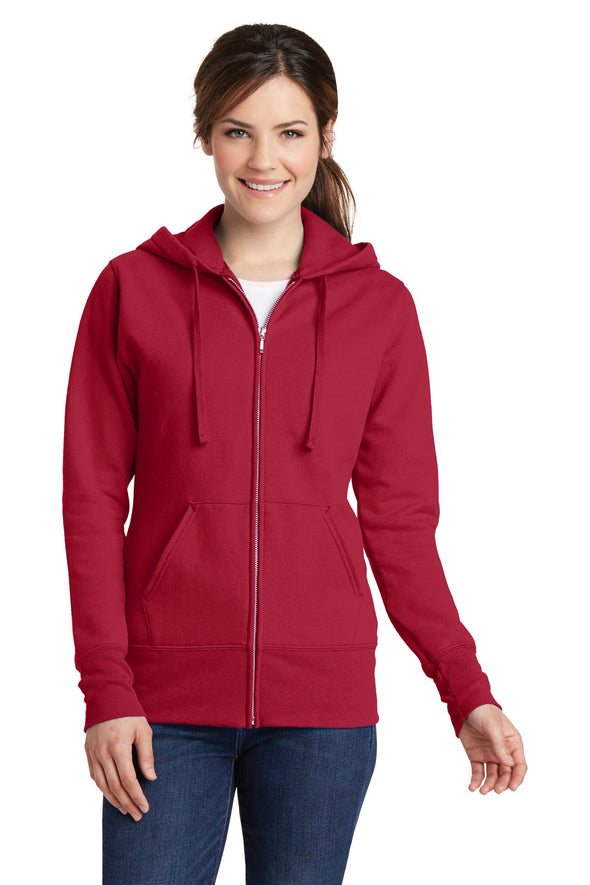 Port & Company Ladies Core Fleece Full-Zip Hooded Sweatshirt