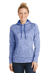 Sport-Tek Ladies PosiCharge Electric Heather Fleece Hooded Pullover