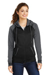 Sport-Tek Ladies Sport-Wick Varsity Fleece Full-Zip Hooded Jacket