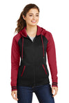 Sport-Tek Ladies Sport-Wick Varsity Fleece Full-Zip Hooded Jacket