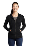 Sport-Tek Ladies PosiCharge Tri-Blend Wicking Fleece Full-Zip Hooded Jacket