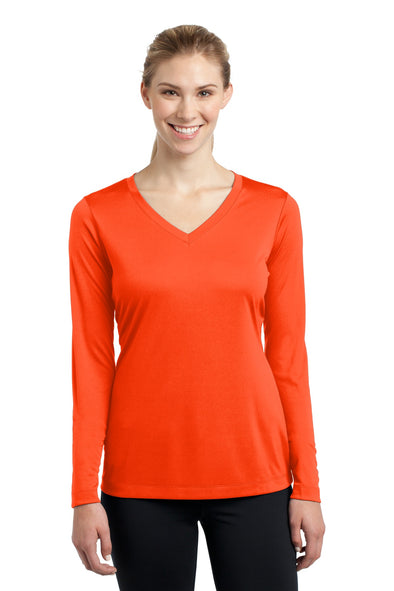 Sport-Tek Ladies Long Sleeve PosiCharge Competitor V-Neck Tee