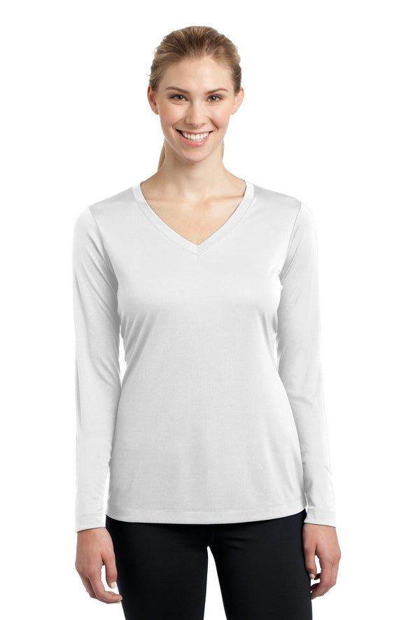 Sport-Tek Ladies Long Sleeve PosiCharge Competitor V-Neck Tee