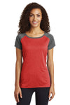 Sport-Tek Ladies Heather-On-Heather Contender Scoop Neck Tee