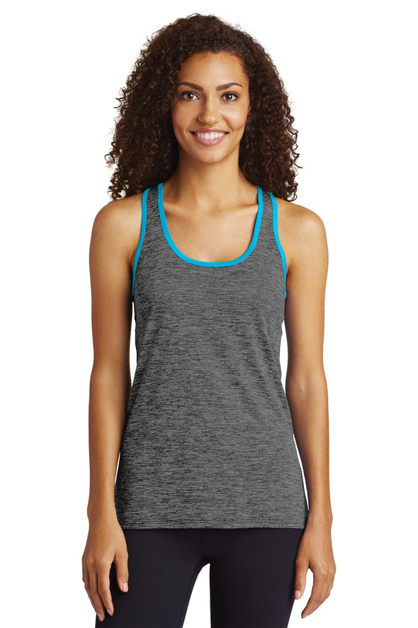 Sport-Tek Ladies PosiCharge Electric Heather Racerback Tank