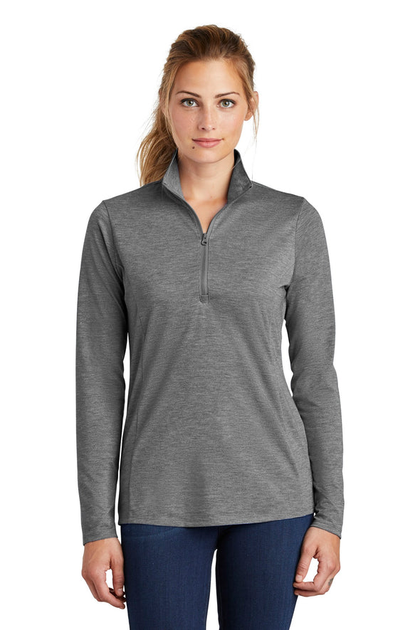 Sport-Tek Ladies PosiCharge Tri-Blend Wicking 1/4-Zip Pullover