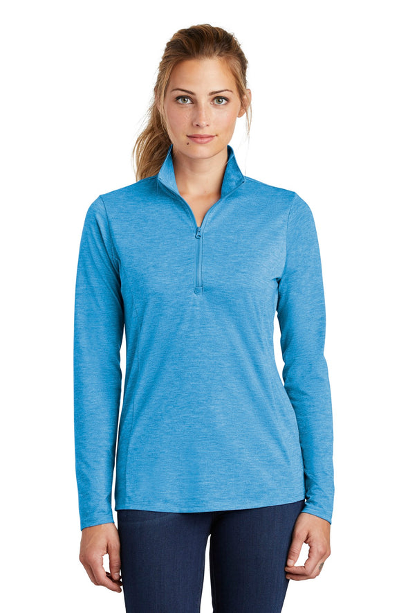 Sport-Tek Ladies PosiCharge Tri-Blend Wicking 1/4-Zip Pullover