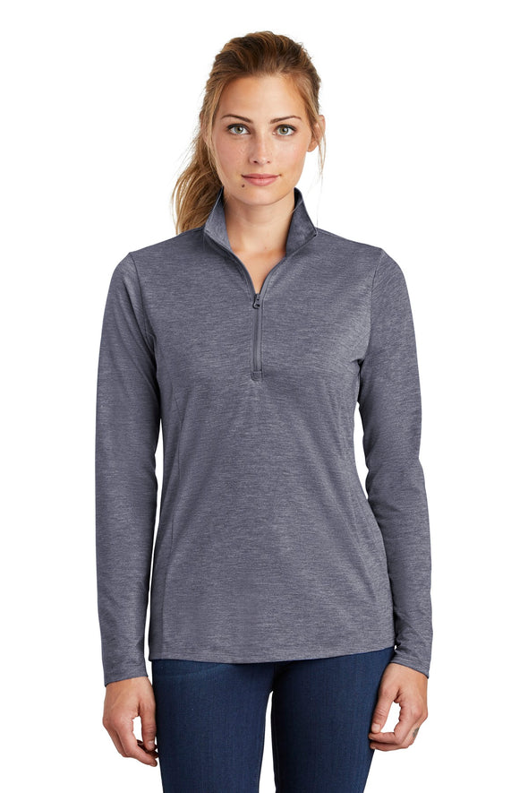 Sport-Tek Ladies PosiCharge Tri-Blend Wicking 1/4-Zip Pullover