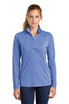 Sport-Tek Ladies PosiCharge Tri-Blend Wicking 1/4-Zip Pullover