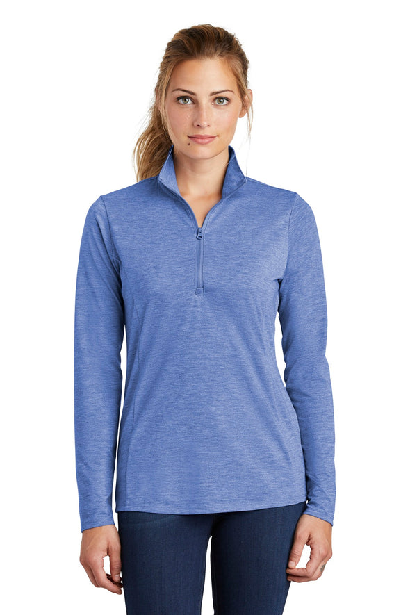 Sport-Tek Ladies PosiCharge Tri-Blend Wicking 1/4-Zip Pullover