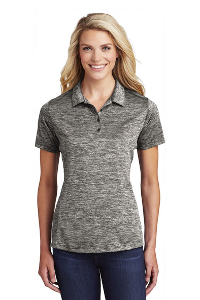 Sport-Tek Ladies PosiCharge Electric Heather Polo