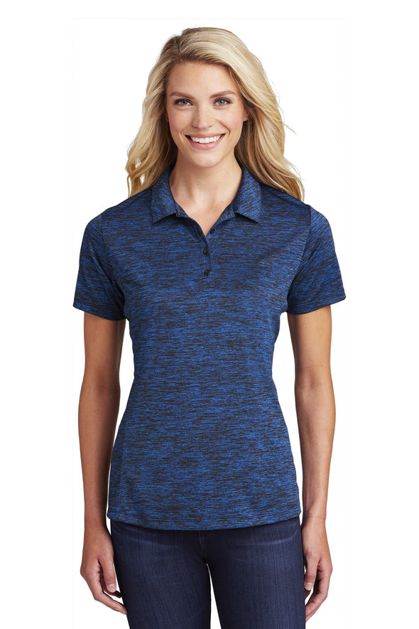 Sport-Tek Ladies PosiCharge Electric Heather Polo