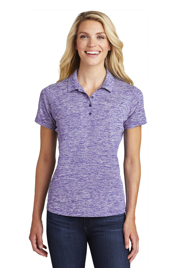 Sport-Tek Ladies PosiCharge Electric Heather Polo