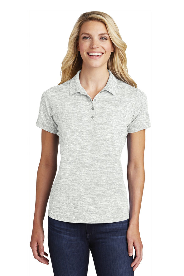 Sport-Tek Ladies PosiCharge Electric Heather Polo