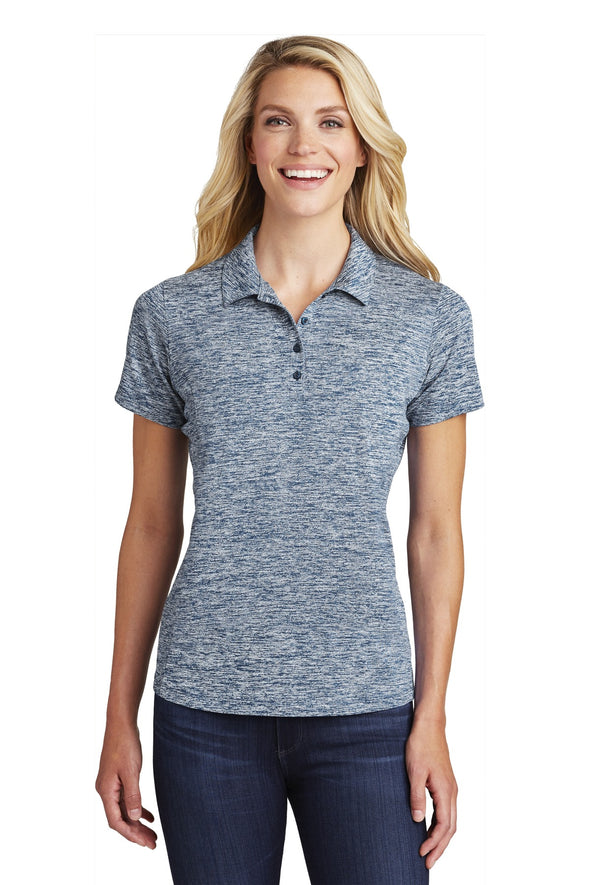 Sport-Tek Ladies PosiCharge Electric Heather Polo