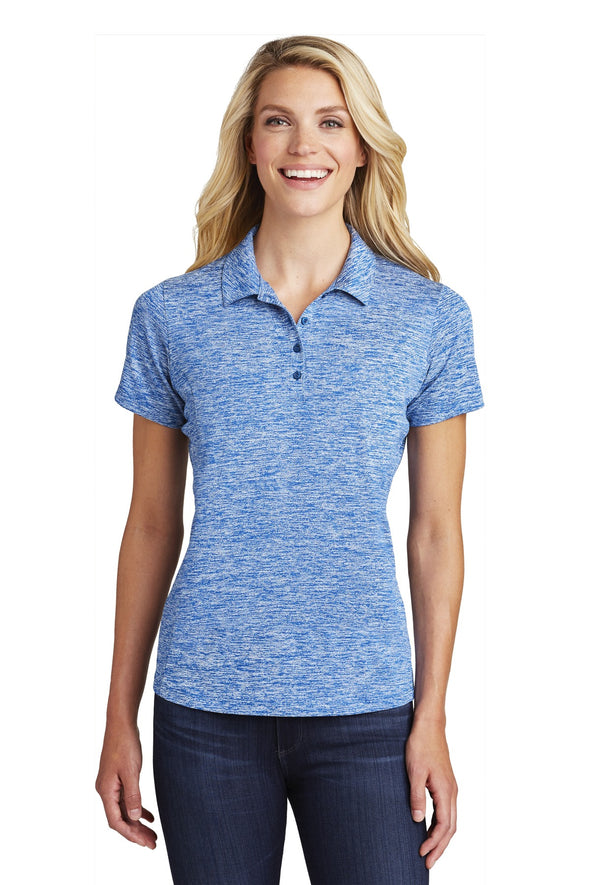 Sport-Tek Ladies PosiCharge Electric Heather Polo