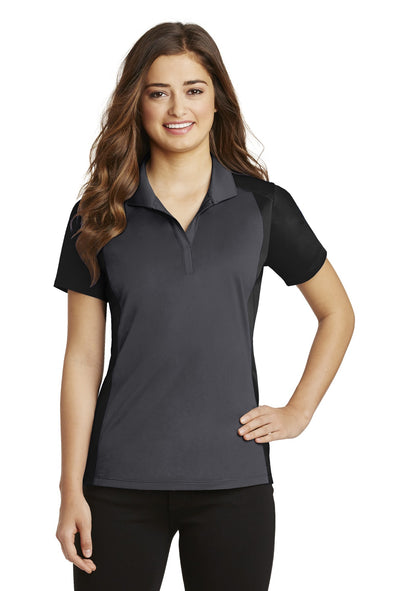 Sport-Tek Ladies Colorblock Micropique Sport-Wick Polo