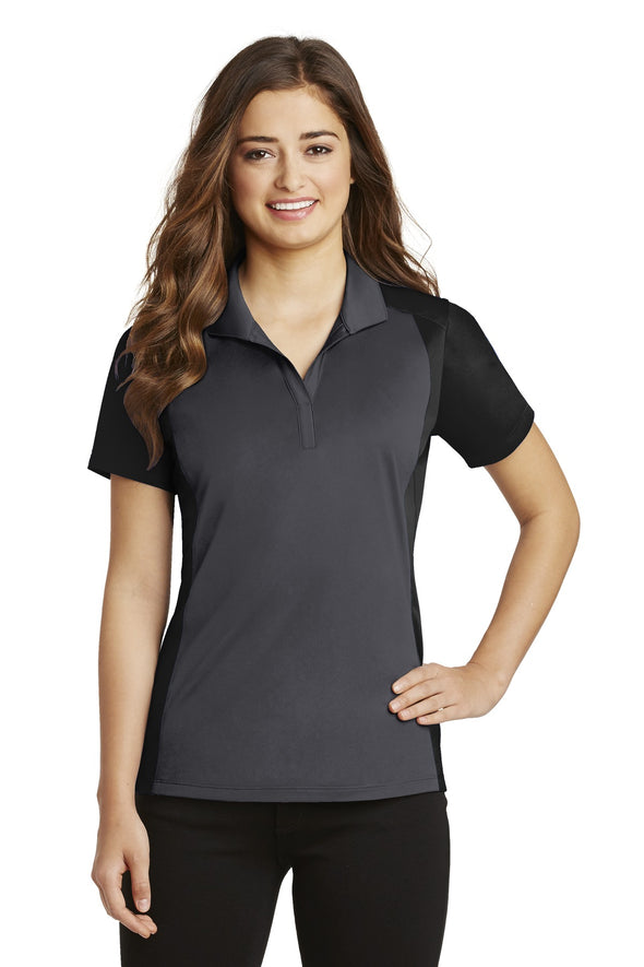 Sport-Tek Ladies Colorblock Micropique Sport-Wick Polo