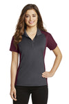 Sport-Tek Ladies Colorblock Micropique Sport-Wick Polo