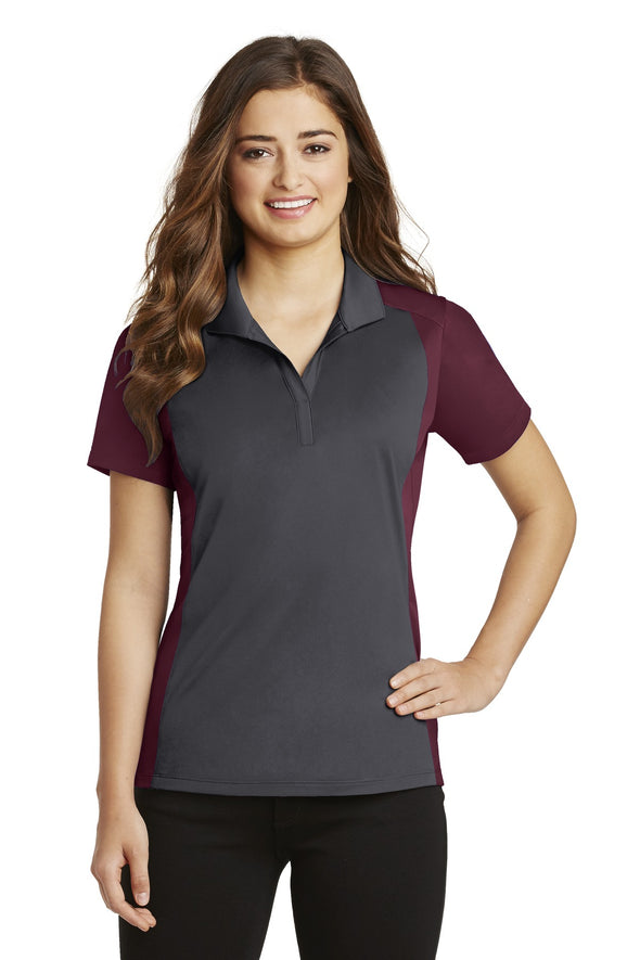 Sport-Tek Ladies Colorblock Micropique Sport-Wick Polo