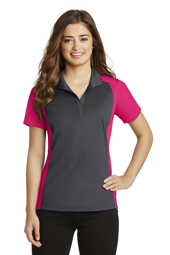 Sport-Tek Ladies Colorblock Micropique Sport-Wick Polo