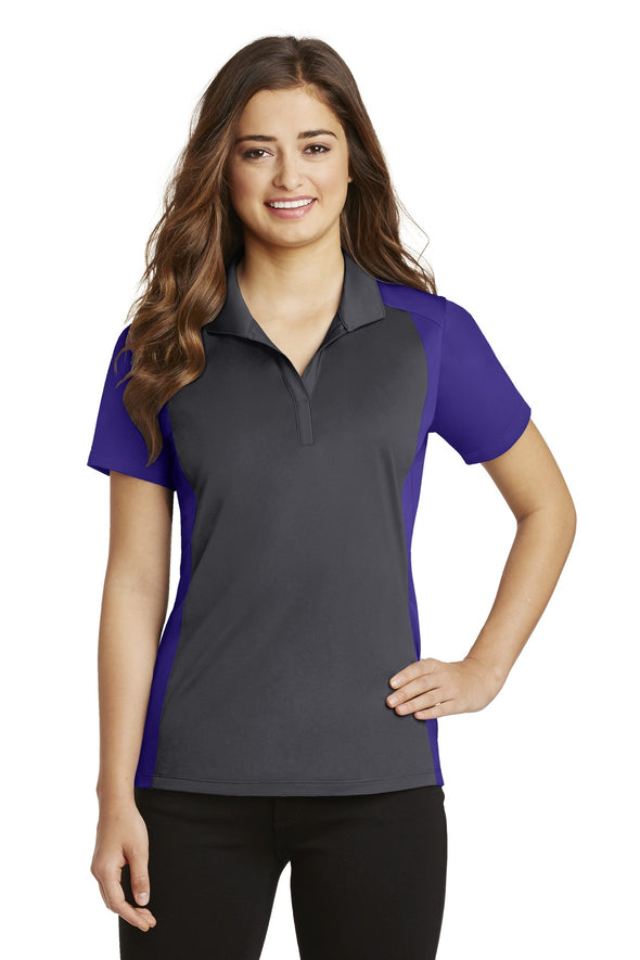 Sport-Tek Ladies Colorblock Micropique Sport-Wick Polo