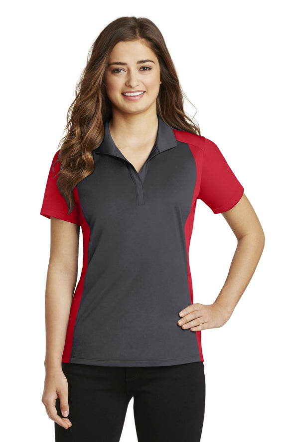 Sport-Tek Ladies Colorblock Micropique Sport-Wick Polo