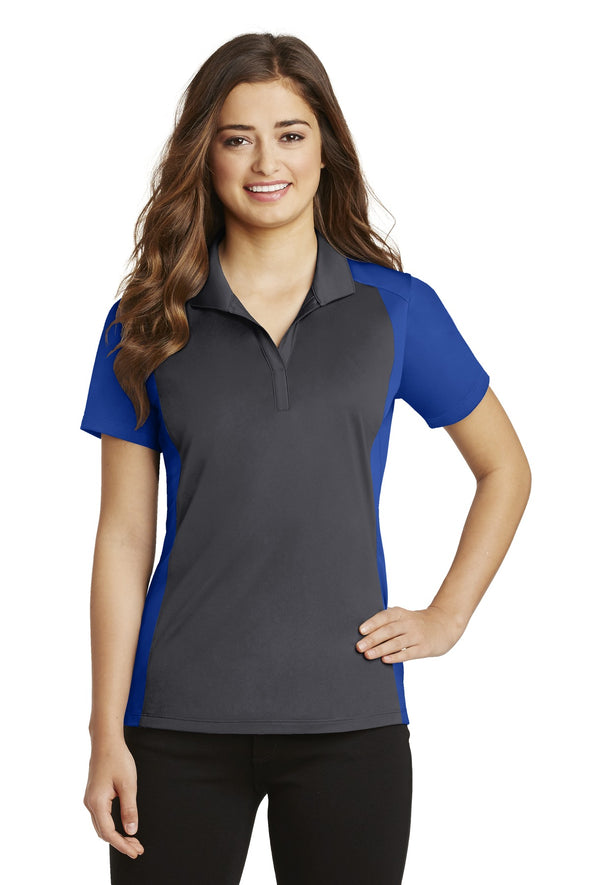 Sport-Tek Ladies Colorblock Micropique Sport-Wick Polo