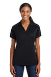Sport-Tek Ladies Micropique Sport-Wick Piped Polo