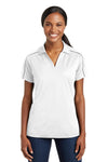 Sport-Tek Ladies Micropique Sport-Wick Piped Polo