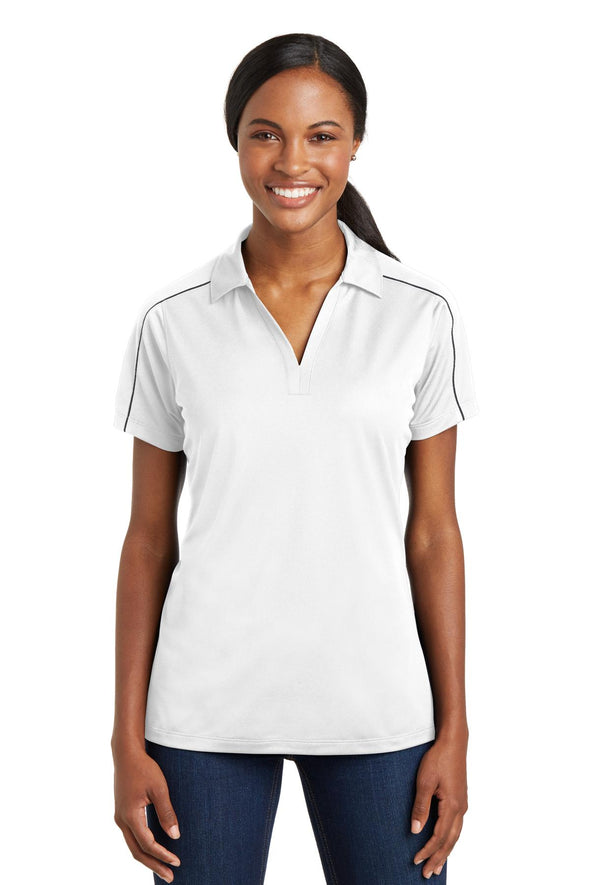 Sport-Tek Ladies Micropique Sport-Wick Piped Polo