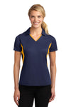 Sport-Tek Ladies Side Blocked Micropique Sport-Wick Polo