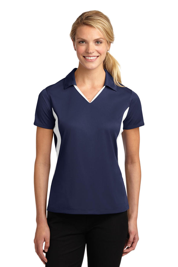 Sport-Tek Ladies Side Blocked Micropique Sport-Wick Polo