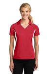 Sport-Tek Ladies Side Blocked Micropique Sport-Wick Polo