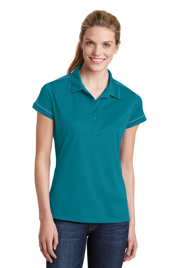 Sport-Tek Ladies Contrast Stitch Micropique Sport-Wick Polo