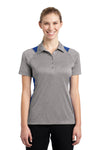 Sport-Tek Ladies Heather Colorblock Contender Polo