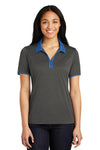 Sport-Tek Ladies Heather Contender Contrast Polo