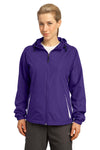 Sport-Tek Ladies Colorblock Hooded Raglan Jacket