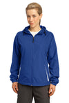 Sport-Tek Ladies Colorblock Hooded Raglan Jacket