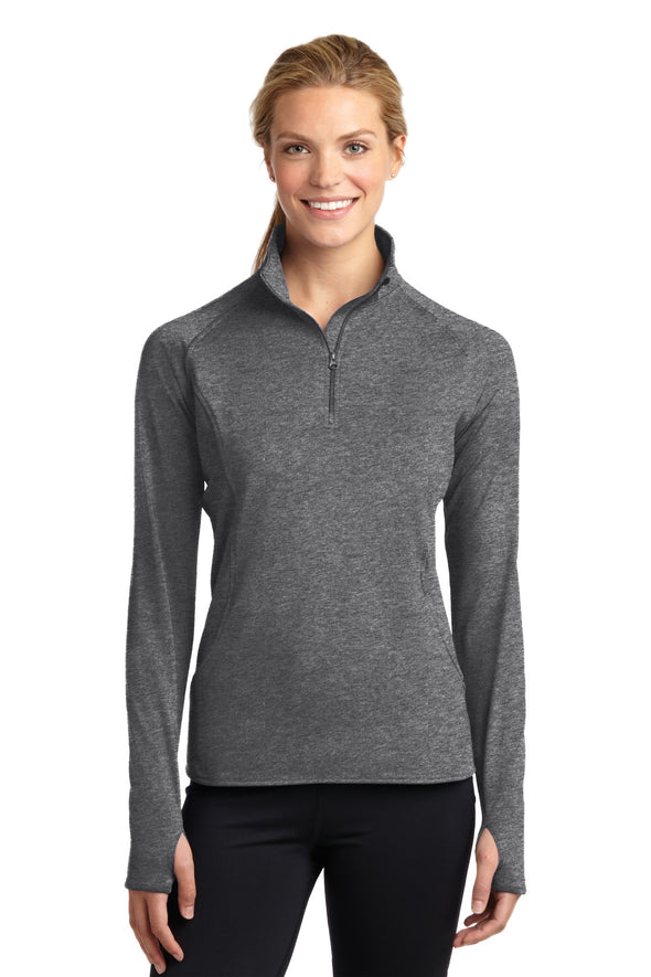 Sport-Tek Ladies Sport-Wick Stretch 1/2-Zip Pullover