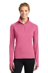 Sport-Tek Ladies Sport-Wick Stretch 1/2-Zip Pullover