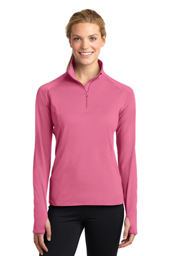 Sport-Tek Ladies Sport-Wick Stretch 1/2-Zip Pullover