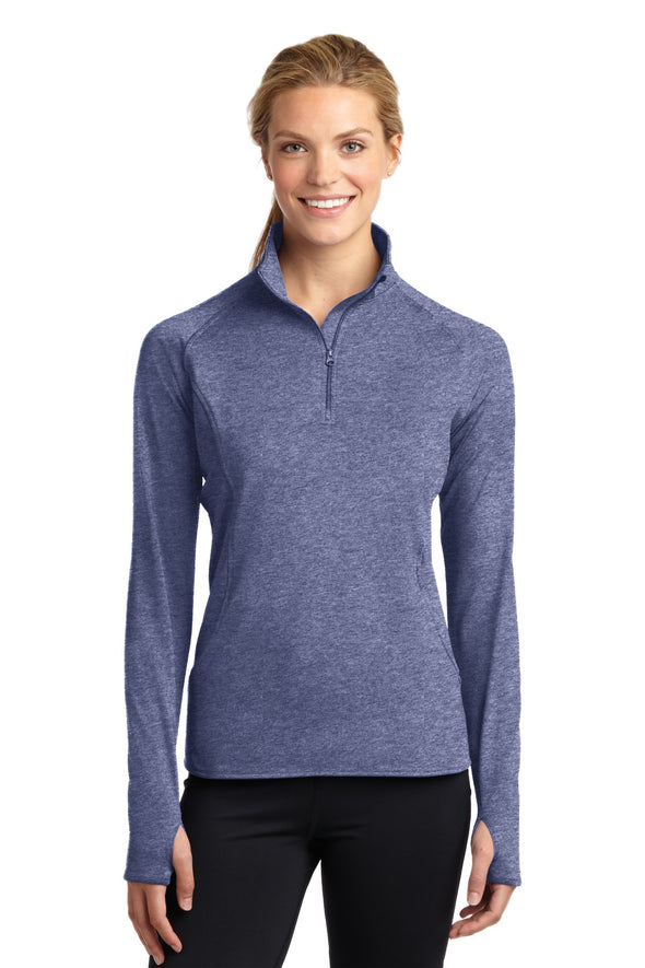Sport-Tek Ladies Sport-Wick Stretch 1/2-Zip Pullover