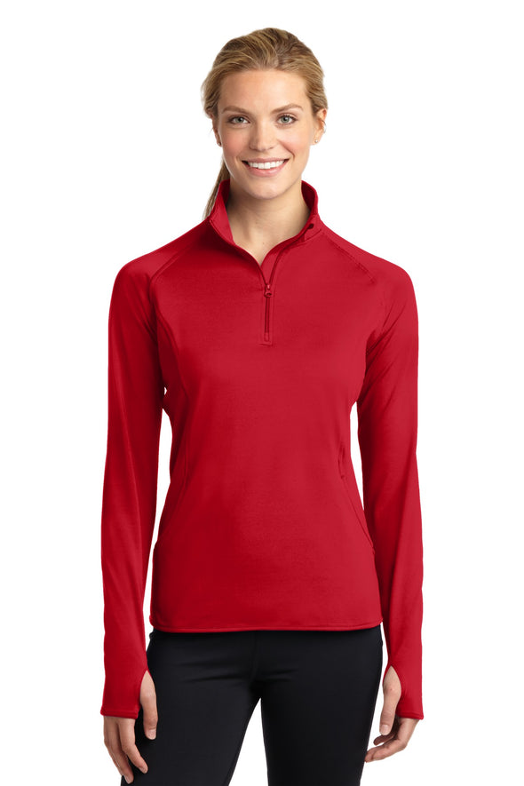 Sport-Tek Ladies Sport-Wick Stretch 1/2-Zip Pullover
