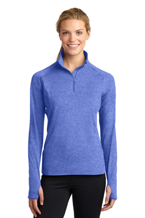 Sport-Tek Ladies Sport-Wick Stretch 1/2-Zip Pullover