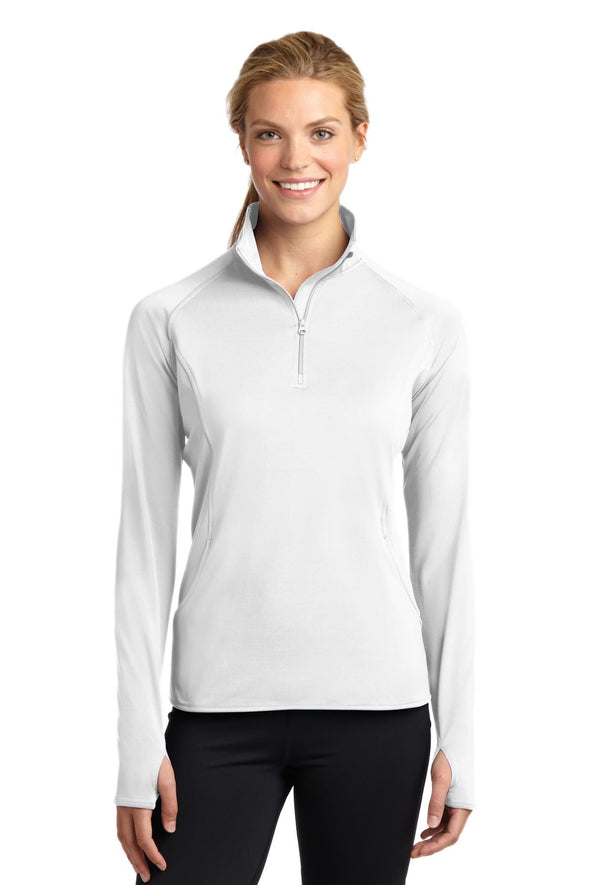 Sport-Tek Ladies Sport-Wick Stretch 1/2-Zip Pullover