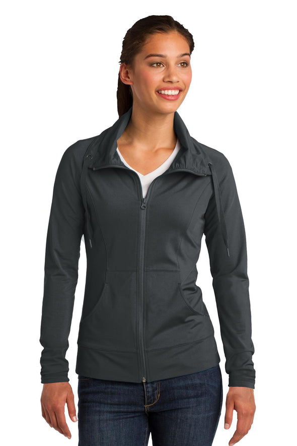Sport-Tek Ladies Sport-Wick Stretch Full-Zip Jacket