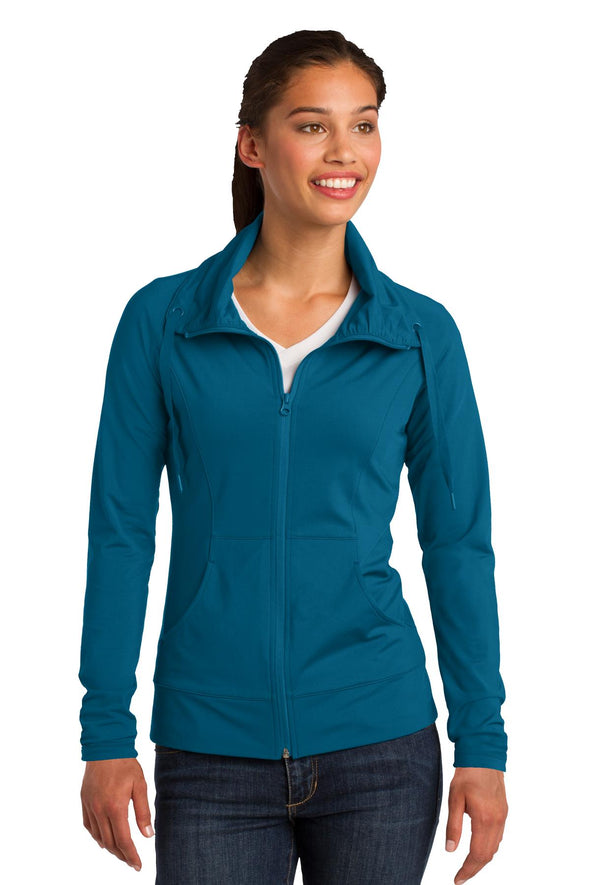 Sport-Tek Ladies Sport-Wick Stretch Full-Zip Jacket