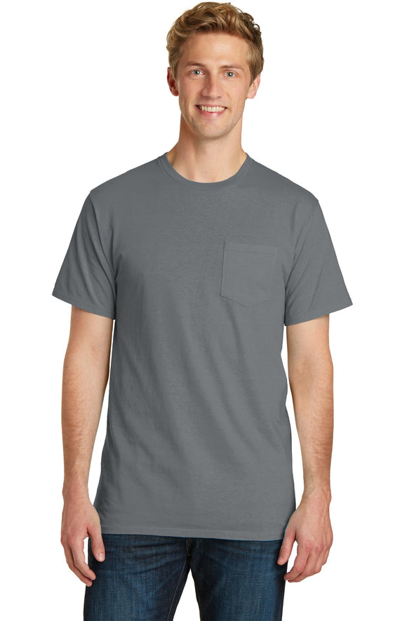 Port & Company Beach Wash Garment-Dyed Pocket Tee